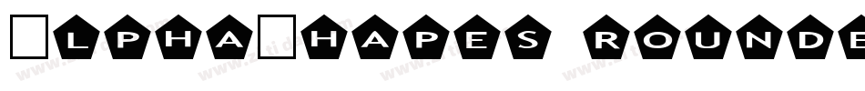 AlphaShapes rounded corners字体转换